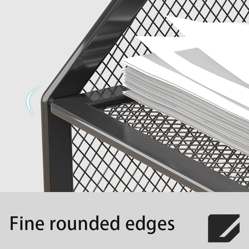 Desktop Storage Rack: Pen Holder + A4 Book + File + Data Book – Small Footprint, Easy to Handle, Saves 70% Office Space