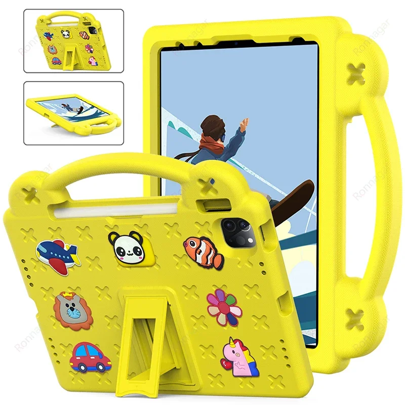 OligKids-Étui avec poignée pour iPad Air, 11 pouces, M2 2024, Pro 11 figurine, Mini 7, 6, 5, Air
