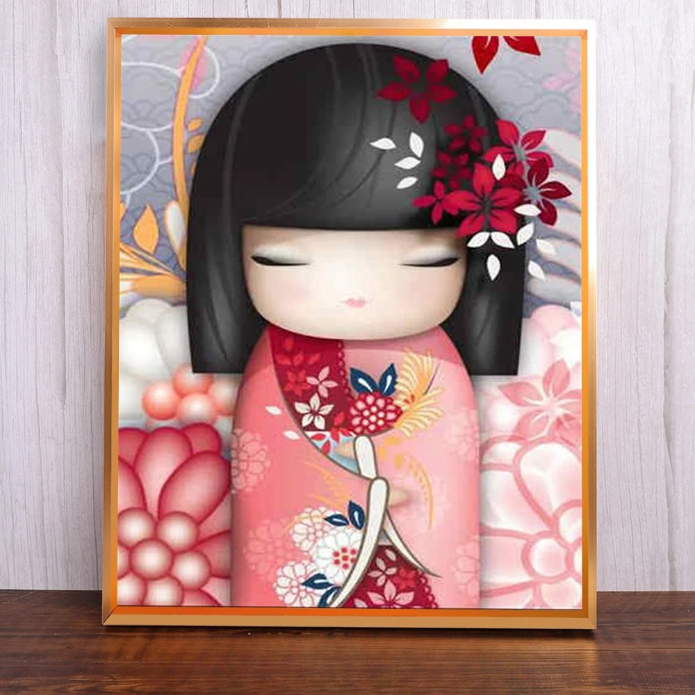 

Мультяшные пазлы с изображением гейши, 500/1000/1200/2000 деталей, сложные семейные игры для игровой комнаты и спальни, без рамки