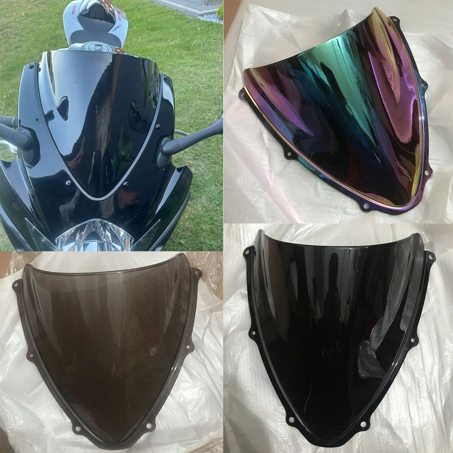 For Suzuki GSXR750 GSXR 600 K7 GSX-R 750 K6 2006 2007 GSX-R600 GSXR600 Motorcycle Windscreen Screen Windshield Wind Deflectors