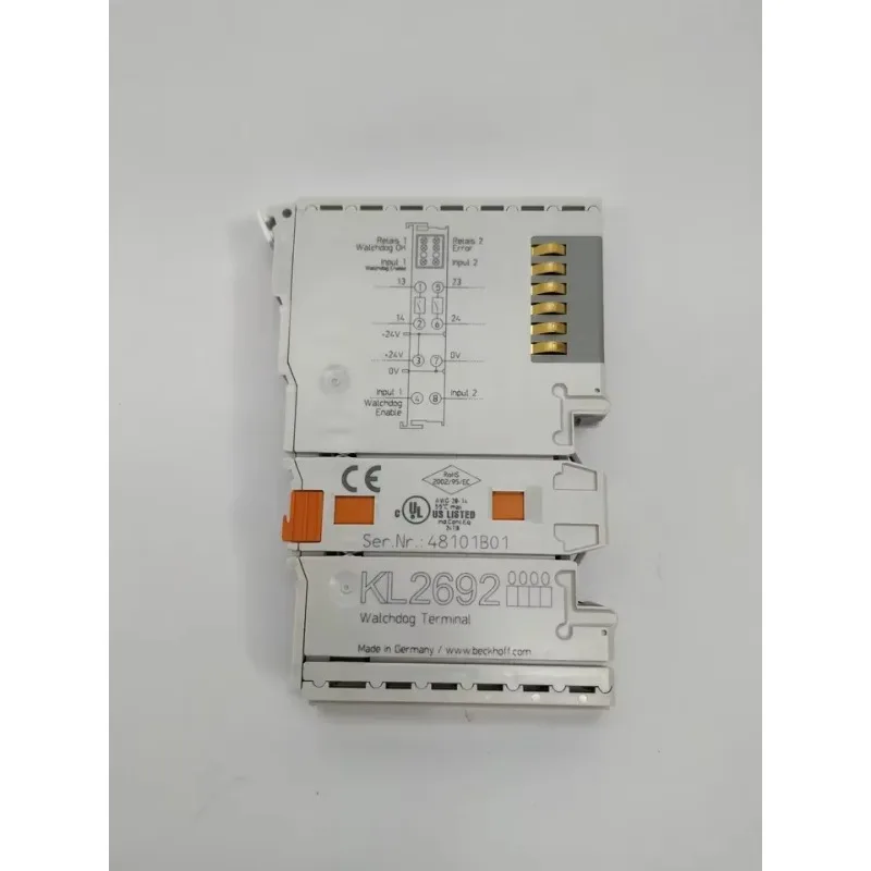 BECKHOFF KL2692 | Bus Terminal, 2-channel relay output, cycle monitoring, 30 V DC, 3 A