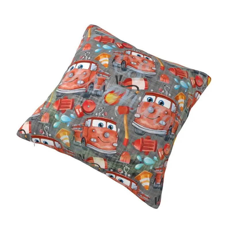 Custom Lightning McQueen Cars Pattern Cushion Covers Soft Cute Pillows