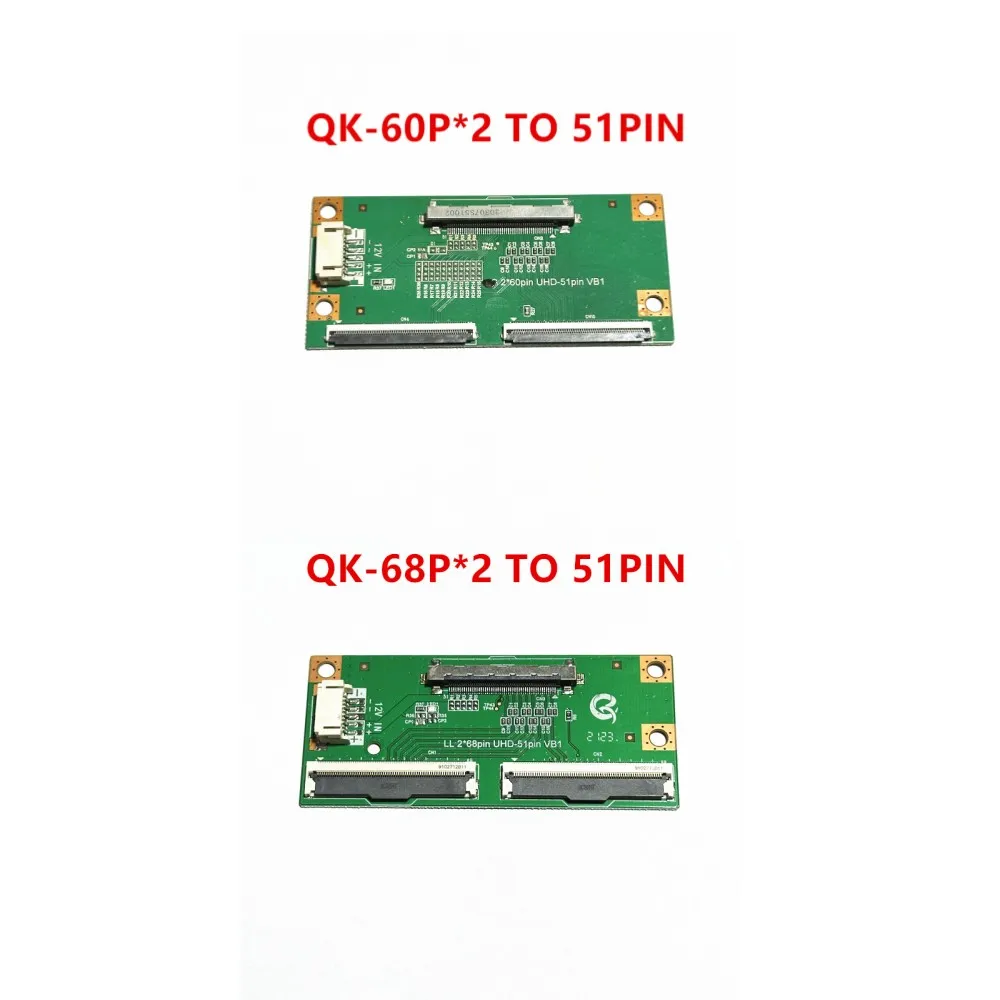 New 2*60Pin UHD-51Pin VB1 LL2*68Pin Adapter Board for TV Display Repair High-Quality Replacement Board for Electronics