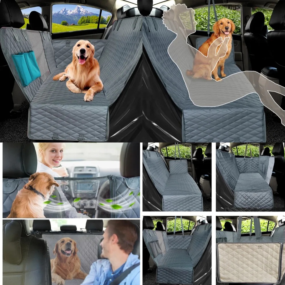 

Enhanced Ultimate Comfort Superior Waterproof Heavy Duty Dog Travel Hammock: Premium Durable Pet Car Seat Cover for Superior Com