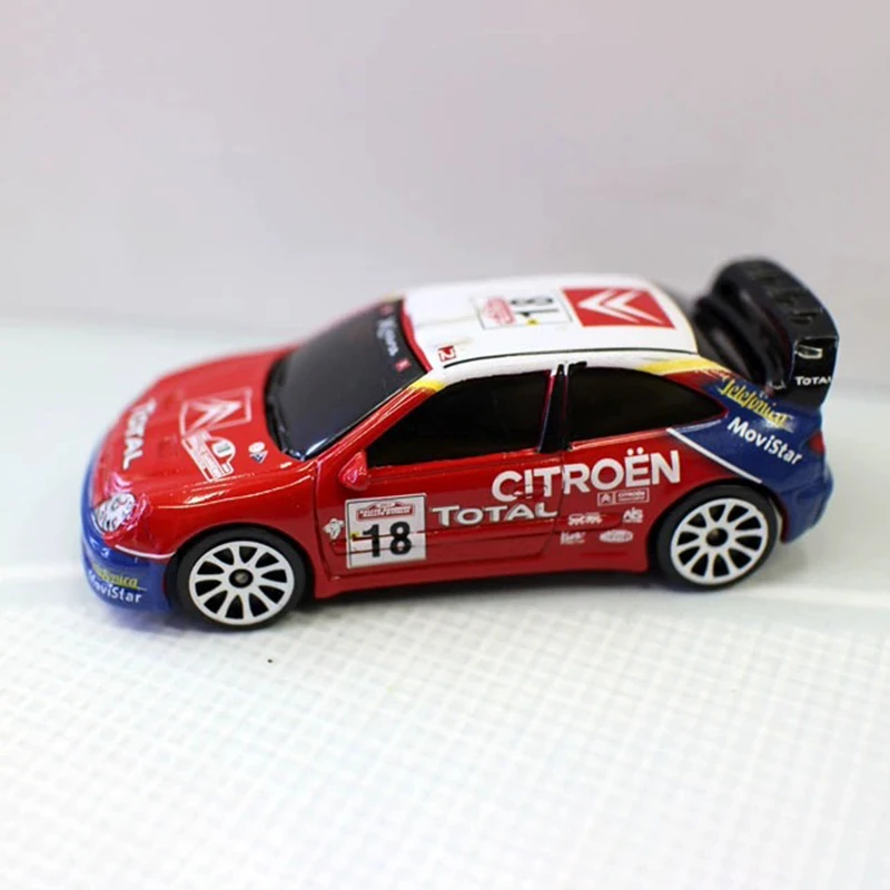 Paint Flaws Diecast 1:64 Scale Citroen C4 Alloy Car Model Static Collection Decorated Holiday Gifts Toys