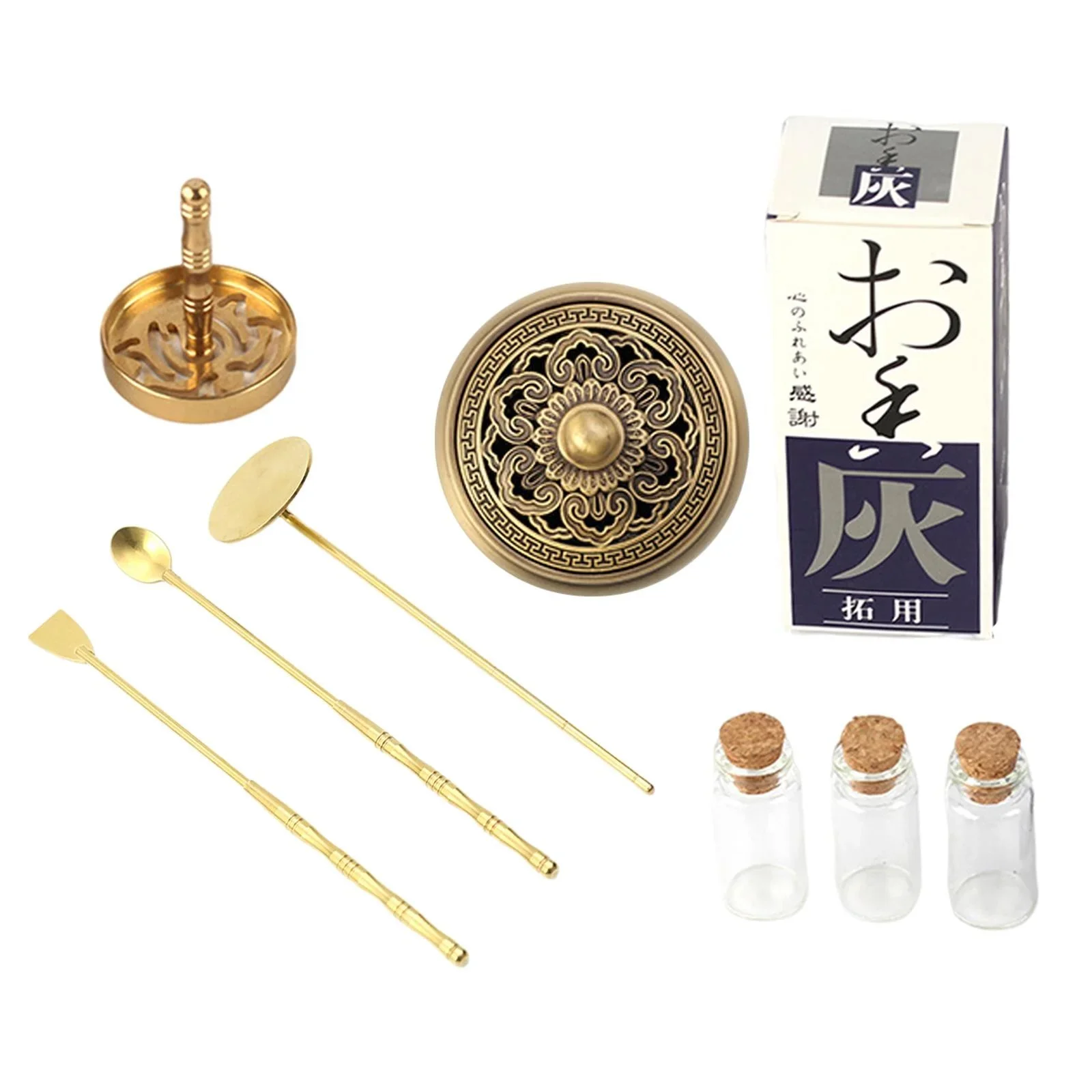 Incense Censer Set Making Kit Press Powder Fennel Aroma Furnace