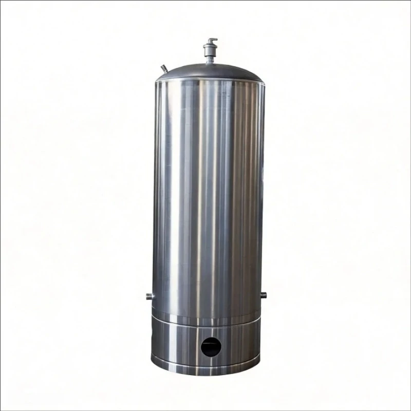 Custom capacity 304 stainless steel vertical water storage tank, food grade, with reinforced ribs for increased durability