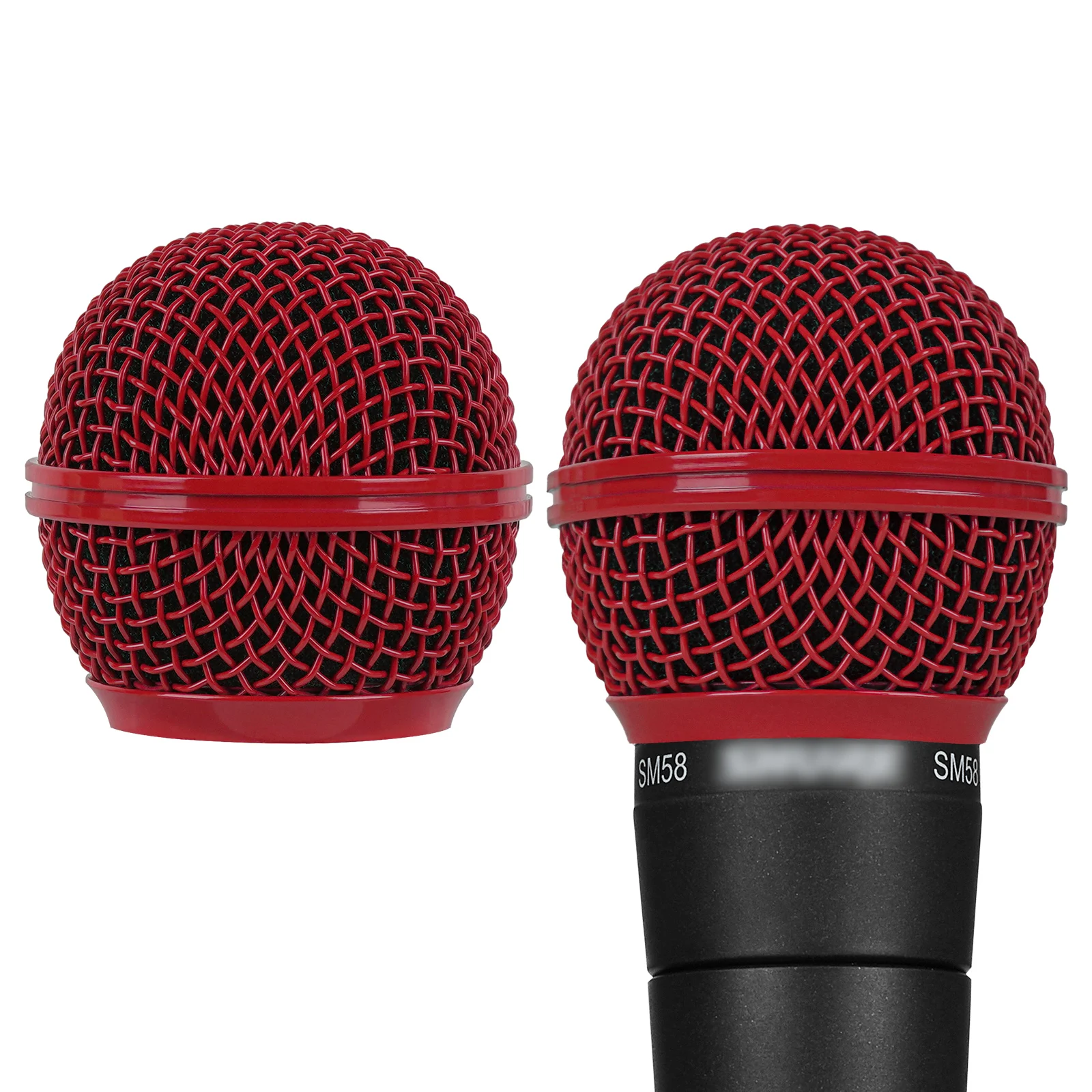 Geekria for Creators Microphone Replacement Grille Compatible with Shure SM58, SM58-LC, SM58S, BETA 58A, SV100 Mic Head Cover