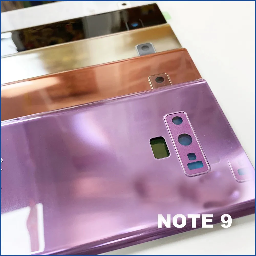 Cubierta trasera de batería para Samsung Galaxy Note 9 N960, cristal trasero de repuesto para Samsung Galaxy N960F