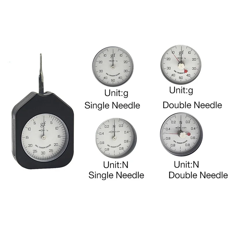 100g dial tension gauge Analog tensiometro Double pointers tensionmeter  ATG-100-2