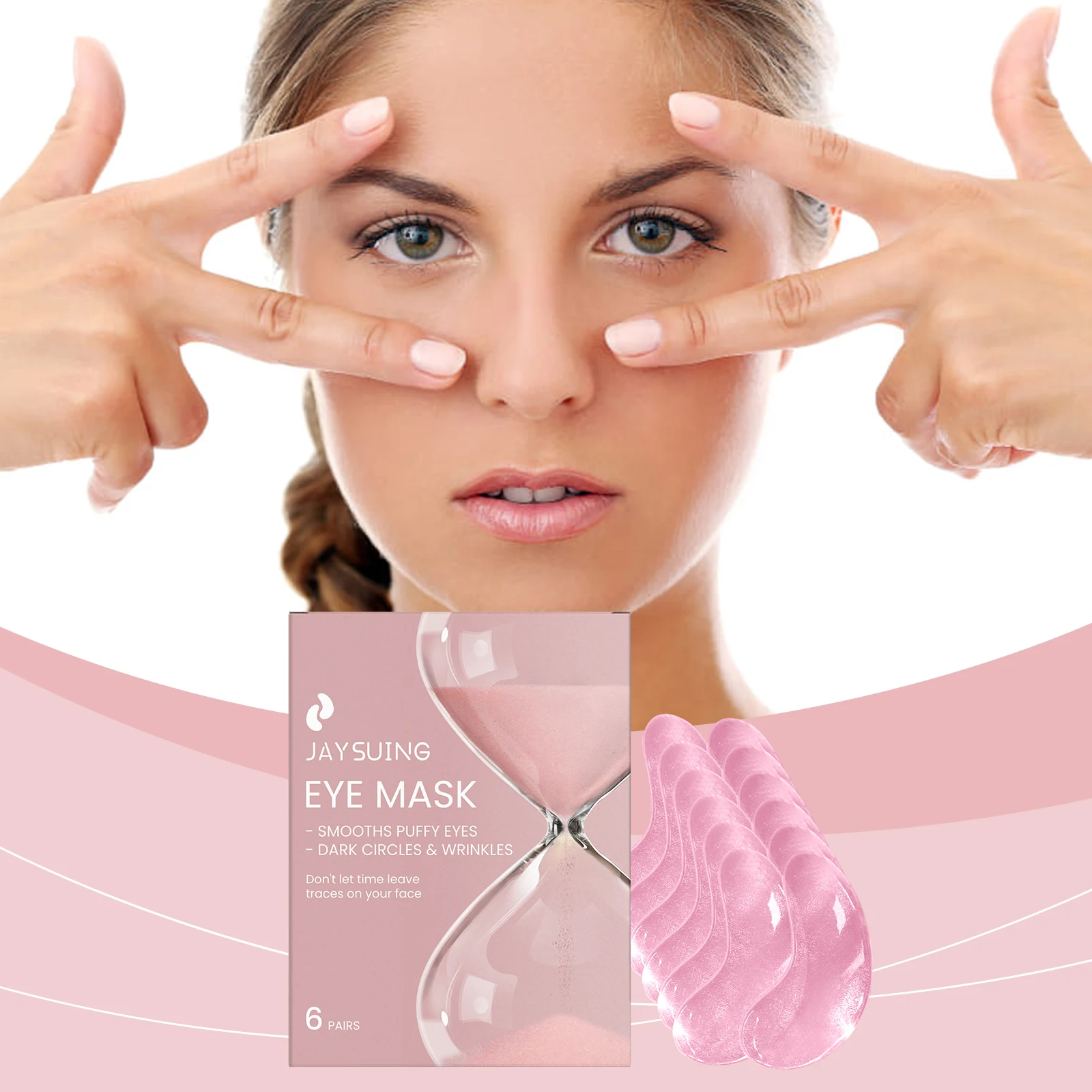 Hyaluronic Acid Eye Mask Anti-Aging Remove Dark Circles Puffiness Improve Fine Lines Wrinkle Nourish Firm Brighten Eye Patches
