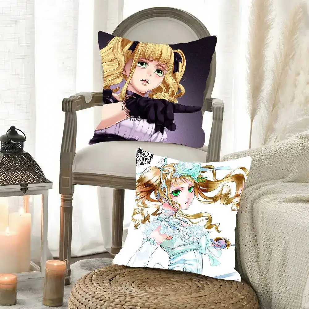 Elizabeth Midford Anime Black Butler Pillow Case Fashion Square Pillowcase Bedroom Sofa Room Ins Decoration Leisure