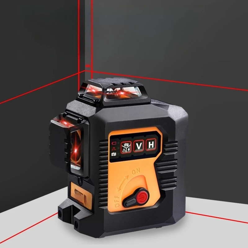 

12-Wire Laser Level High Precision Strong Light Thin Line LSG6666 Green Light Infrared Wall Attachment Instrument