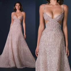 Fashion A-Line Gown Wedding Dresses Appliques Sequins Lace Bridal Gowns Big Size Vestidos De Novia Custom Size Colour