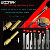 Universal 936 Soldering Iron Heating Blade For Mobile phone Glass Back CoverRemoval Cleaning Tool  Fingerprint IC Repair Tool