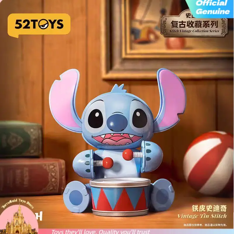 

Genuine 52TOYS Disney Stitch Vintage Collection Series Blind Box Figurine Desktop Decoration Trendy Toy Mystery Birthday Gift