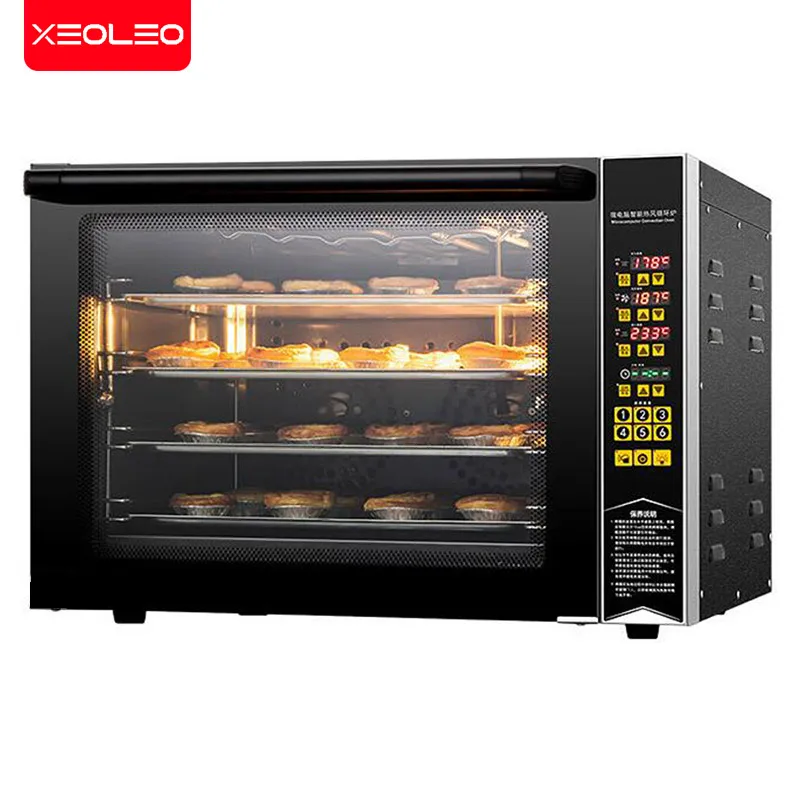 XEOLEO Electric Convection Oven Cake Baker 4 layer Commercial Toast Baking machine 4200W Heating Pizza/Egg Trat/Cookie/Bread