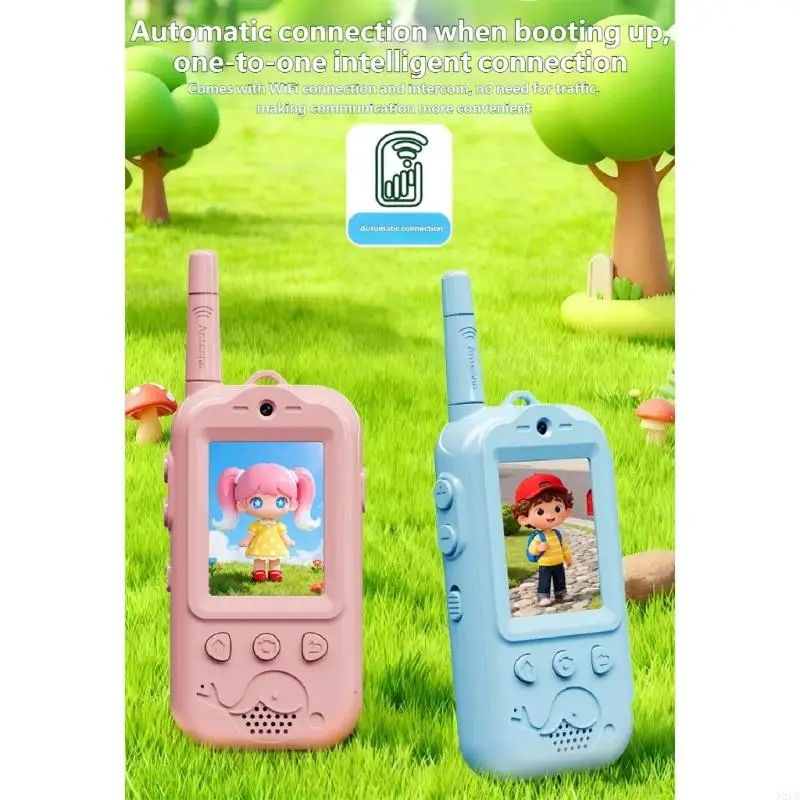워키 토키 어린이 인터콤 장난감 놀이 활동 중에 어린이가 쉽게 사용할 수 있는 간단한 버튼 레이아웃 A2UB