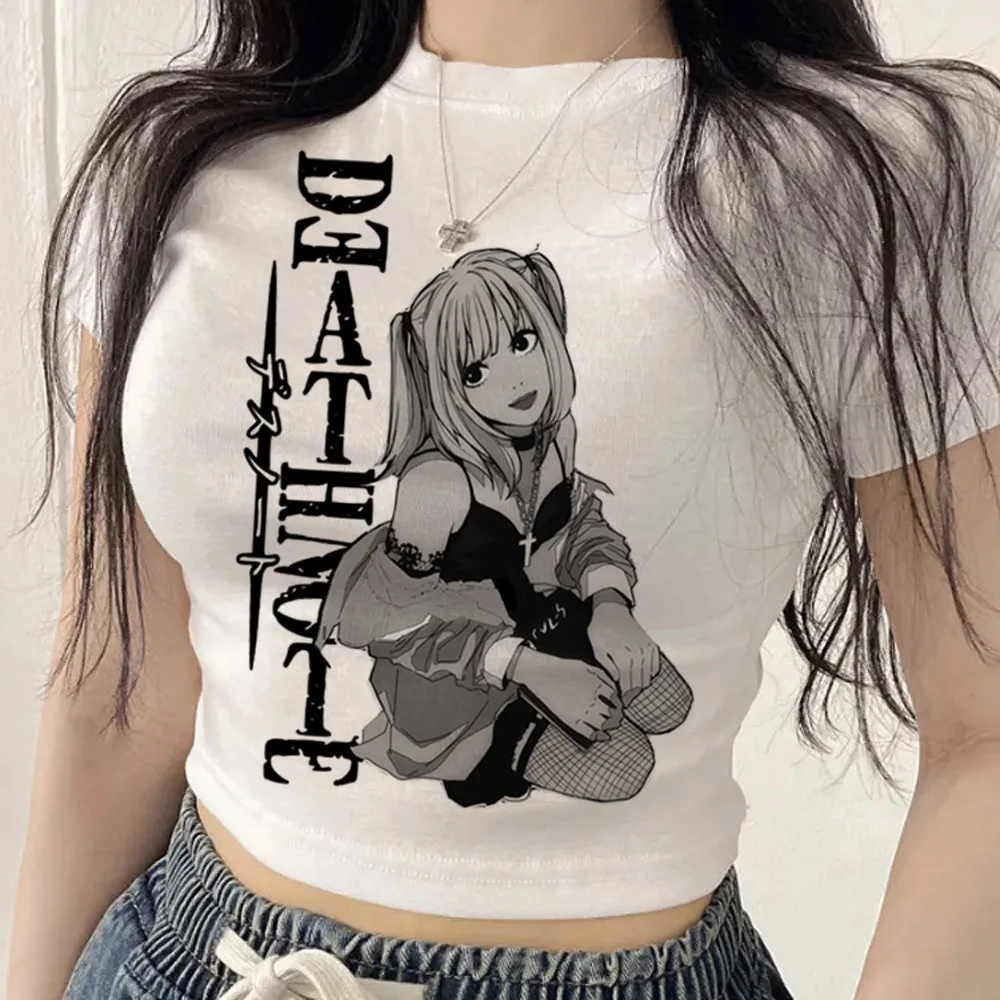 Death Note crop top girl dollette alternative  scene  harajuku tshirt funny graphic alternative