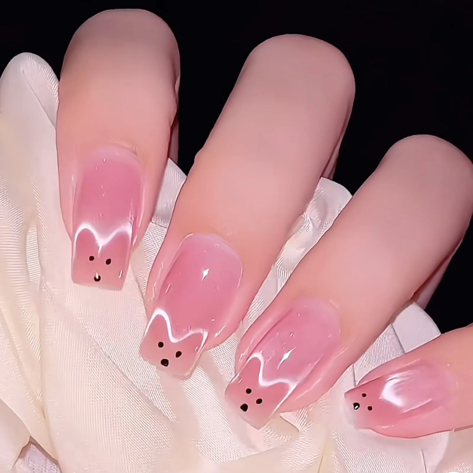 2/3/5 قطعة عين القط المغناطيس القلب أرنب الأذن على شكل قلم مغناطيسي قوي تأثير فرنسي مسمار الفن-تقوم بها بنفسك صالون استخدام أداة متعددة الوظائف #6