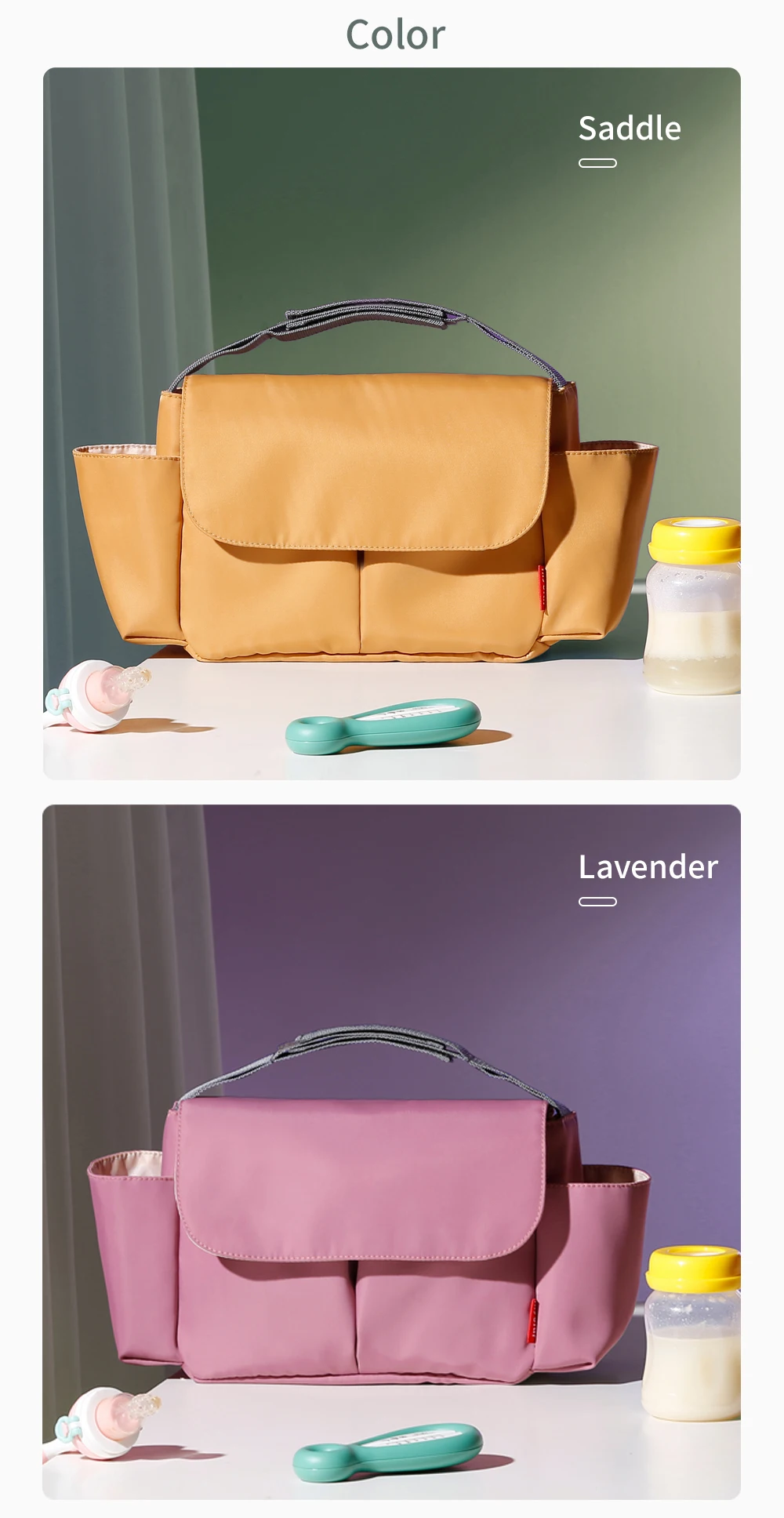 Baby Kinderwagen Tasche Kinderwagen Organizer Zubehör Kinderwagen Tasse Halter Abdeckung Trolley Organizer Tasche Reise Zubehör – Detail 10