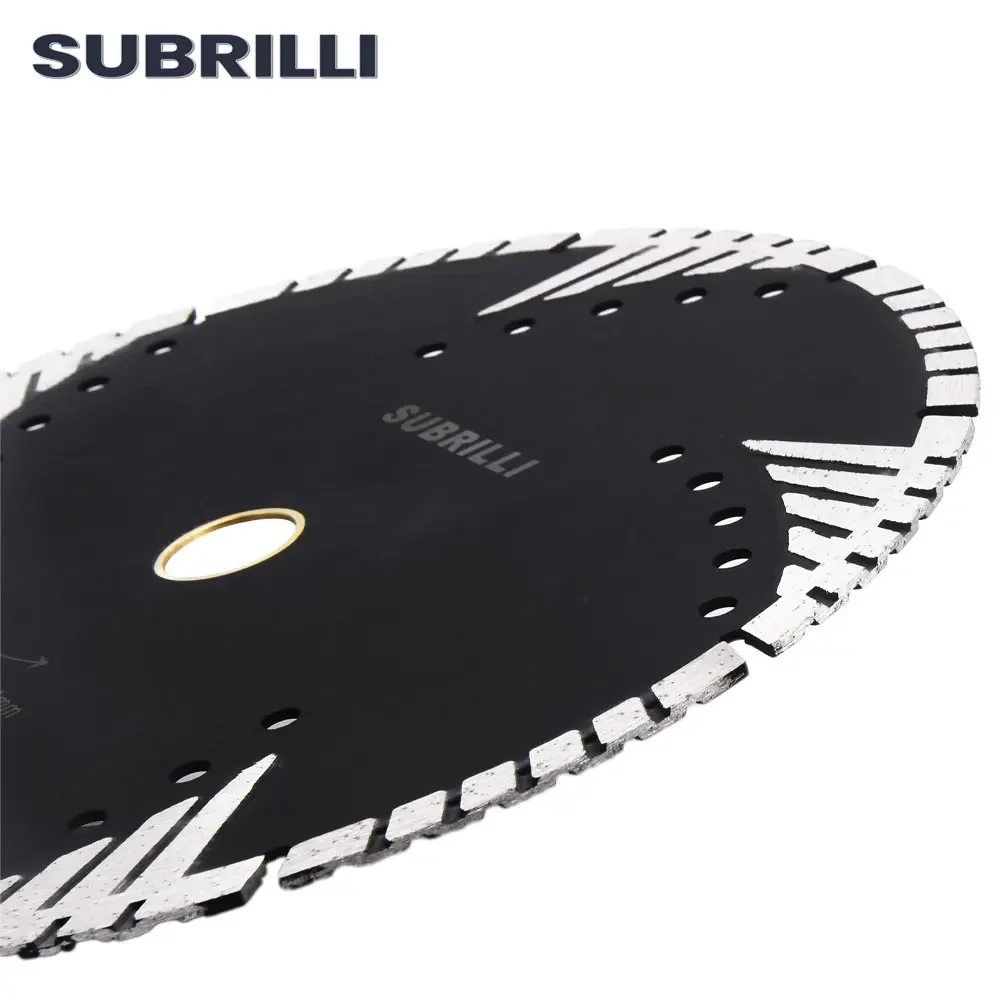 SUBRILLI 250mm 다이아몬드 톱 블레이드 10 "핫 프레스 커팅 디스크 콘크리트 화강암 대리석 서클 블레이드 건식 습식 커팅 머신 사용