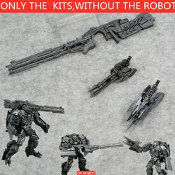 3D Big Head Gun Weapon Back Armor Upgrade Kit For Transformation Studio Series SS11 Lockdown  Action Figure Accessories