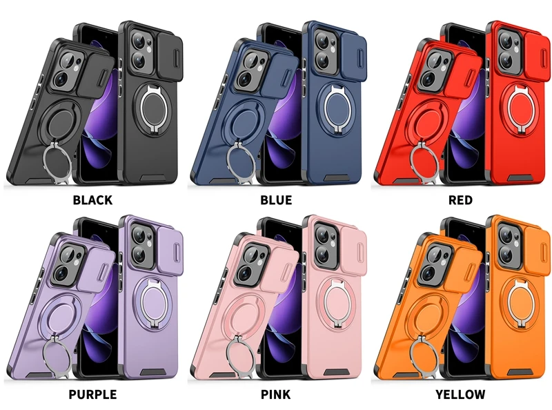 Новый противоударный автомобильный магнитный кольцевой держатель-держатель для OPPO Reno 13 13F 13 F Reno13 Pro 5G, защитный чехол для объектива-слайды Funda