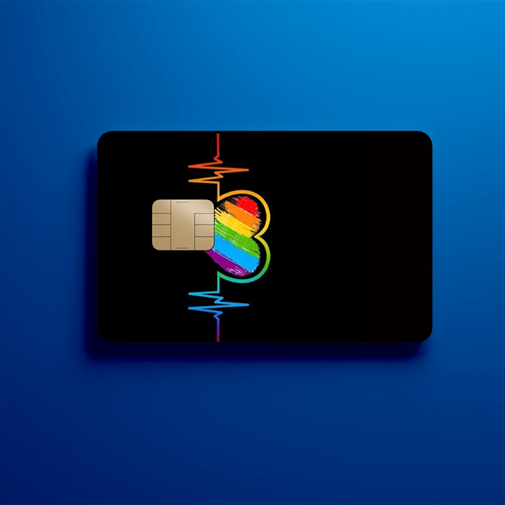 G-Gay P-Pride Flag Stickers New Cartoon Card Debit Bank Charge Card Bus Metro Waterproof Sticker Decal Decoration