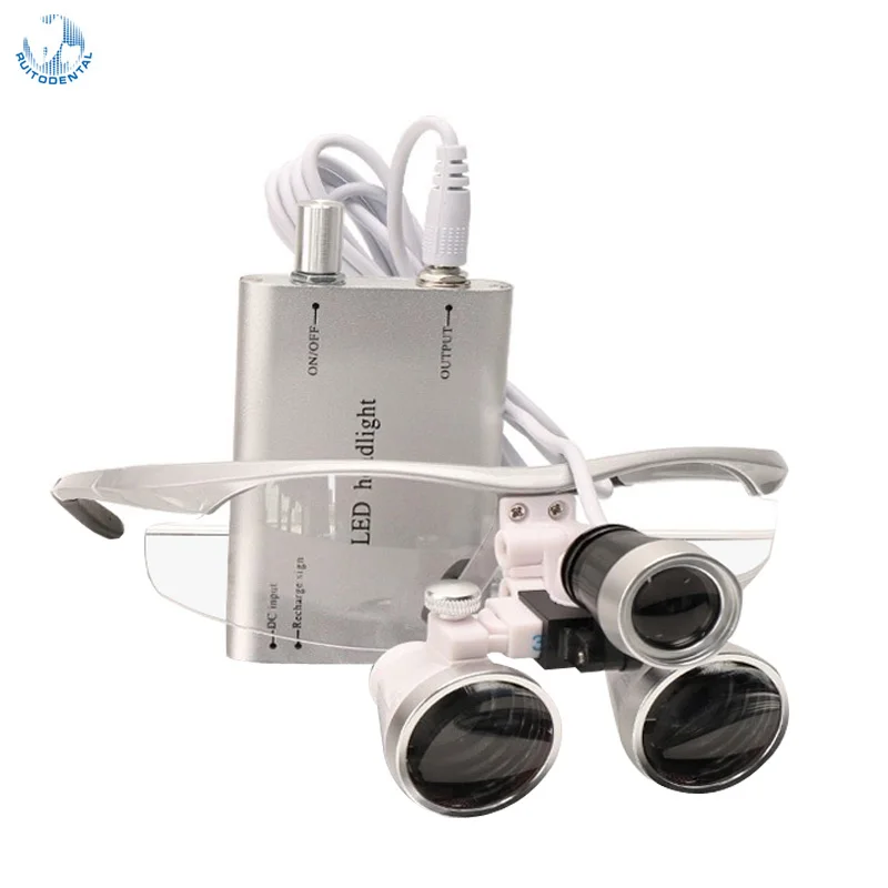 

3.5x-R LED Light Dental Practitioners Magnifier Magnifying Glasses Binocular Dental Loupes