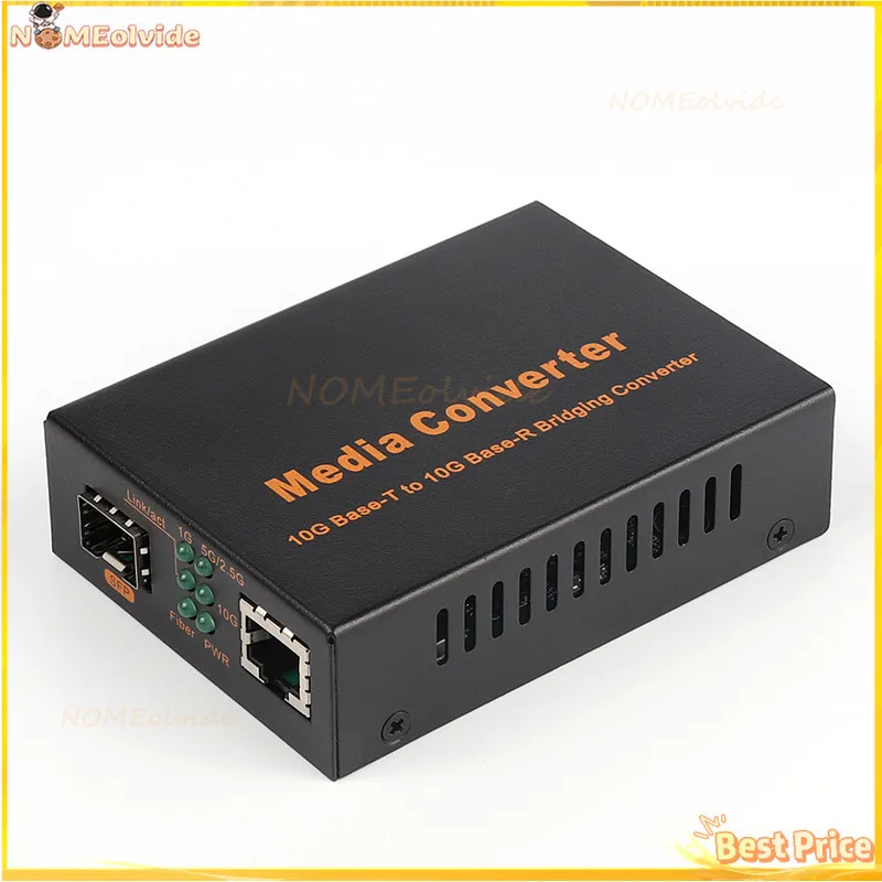 

1.25G/2.5G/10G Optical Media Converter RJ45 SFP Transceiver Ethernet Switch Fiber SFP+