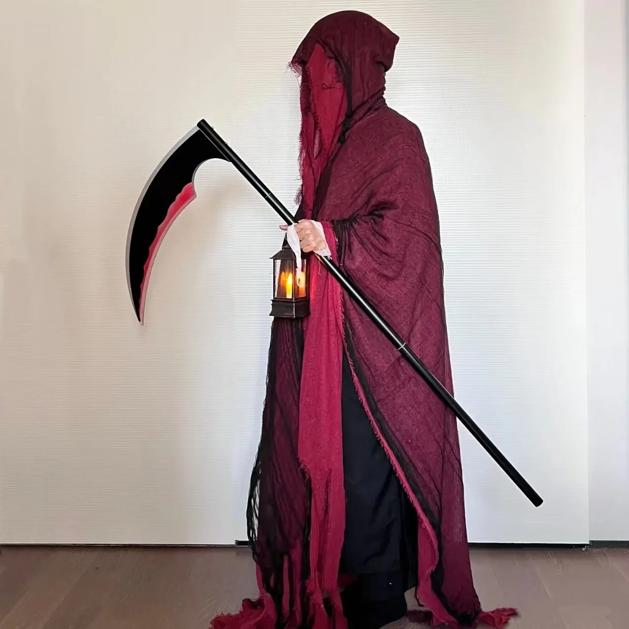 Halloween-Kostüm, Horror-Geist-Kleidung, Erwachsener, Zombie-Umhang, Zauberer-Robe, tragen Geheimraum, Tod, verkleiden sich, Kostüm-Umhang – Detail 6