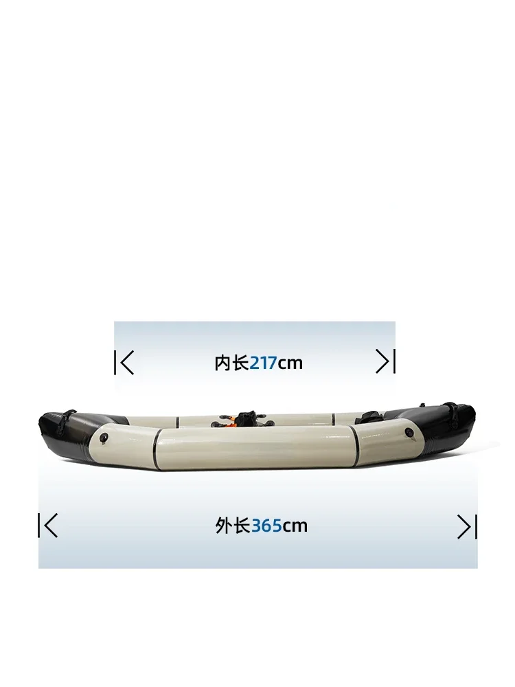 Rubber Boat, Outdoor Camping, Two Person Leisure, Thickened Inflatable Boat, Wear-resistant TPU Assault Boat