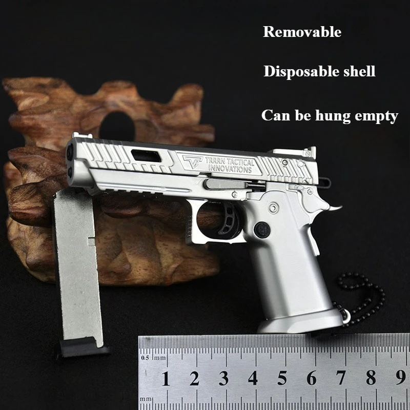1:3 Alloy Model Mini Toy Gun Detachable Ejection Shell TTI2011 Metal Ornaments Decompression Toy Men's Gift  Home Accessories