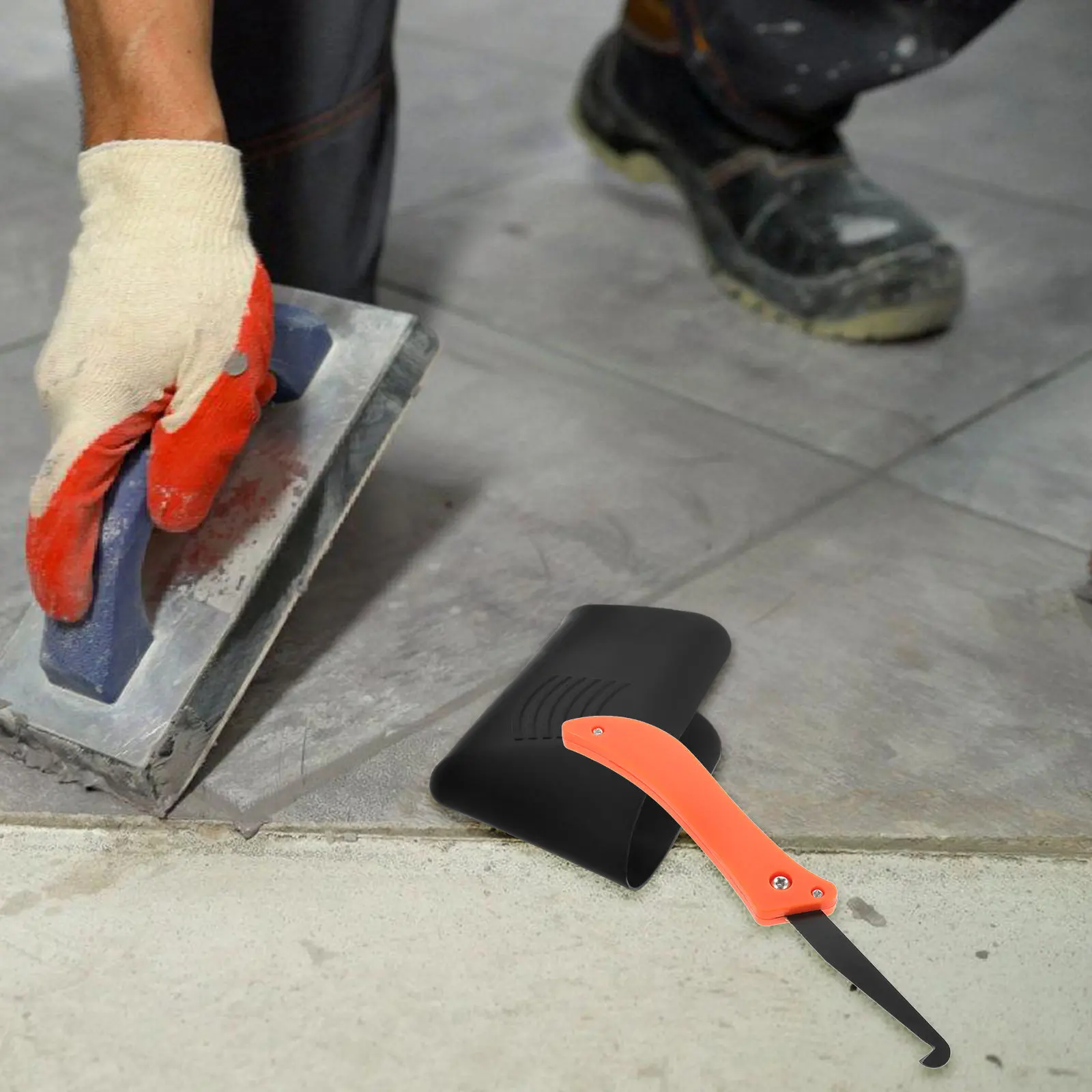 

Набор инструментов для затирки швов: металлический и резиновый инструмент для герметизации межплиточных швов, легкий, портативный, эффективный, для дома