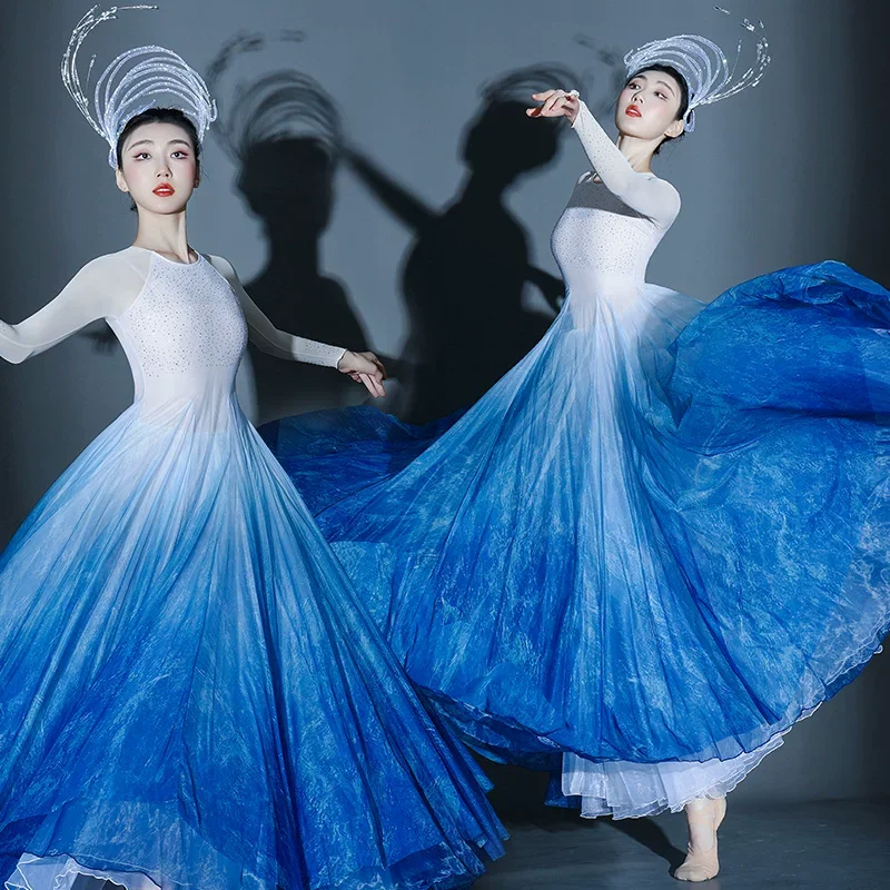 blue-classical-dance-big-swing-costume-new-modern-dance-ballroom-dance-long-skirt-stage-performance-dancewear