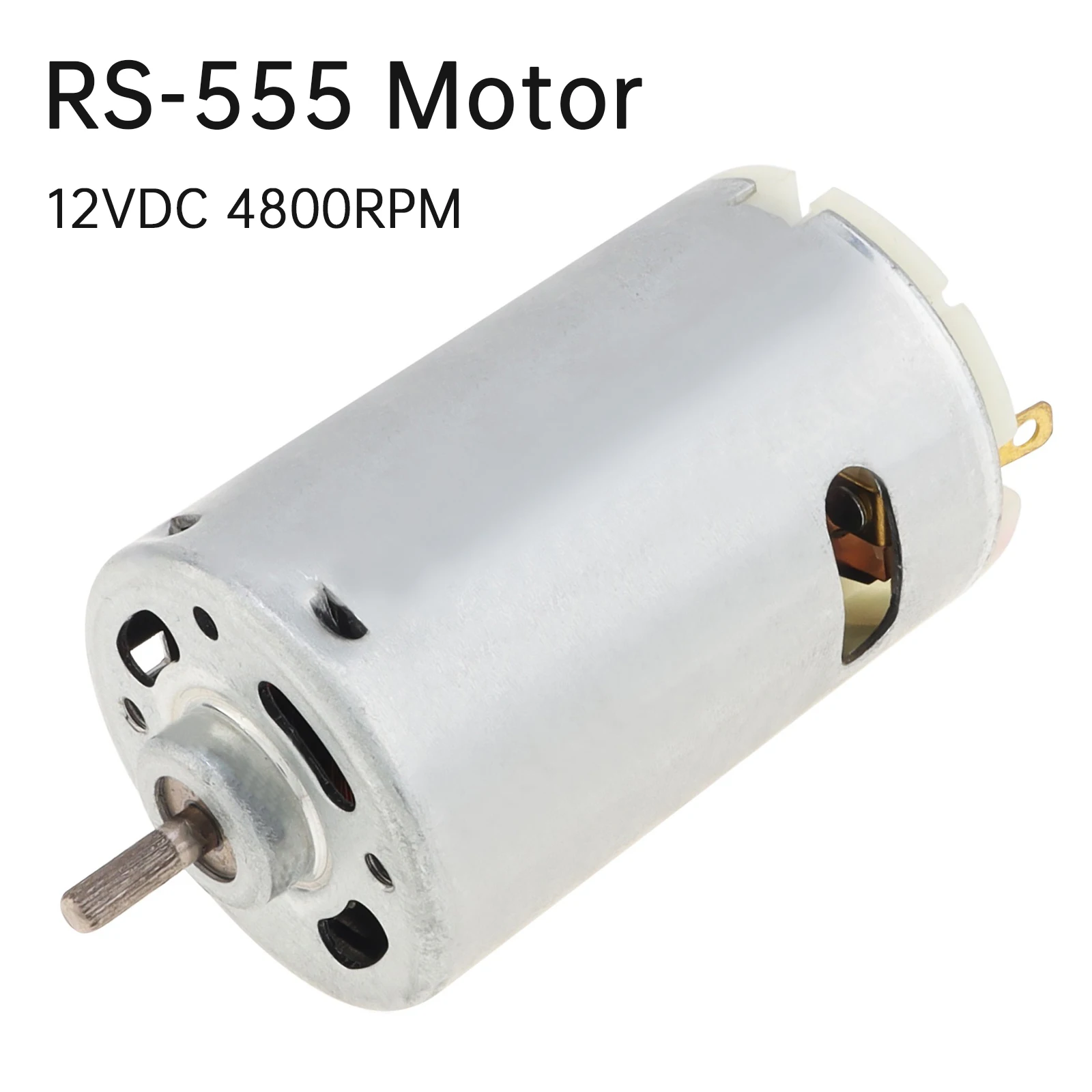 RS555 Silnik DC 12V 4800RPM Mini pompa powietrza Mikrosilnik do pompy próżniowej / pompy ciśnieniowej / narzędzi do majsterkowania, silnik RS-555 DC