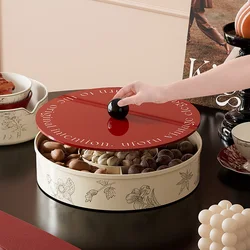 UFORU French vintage dry fruit plate snacks household living room coffee table antique candy box nut storage box