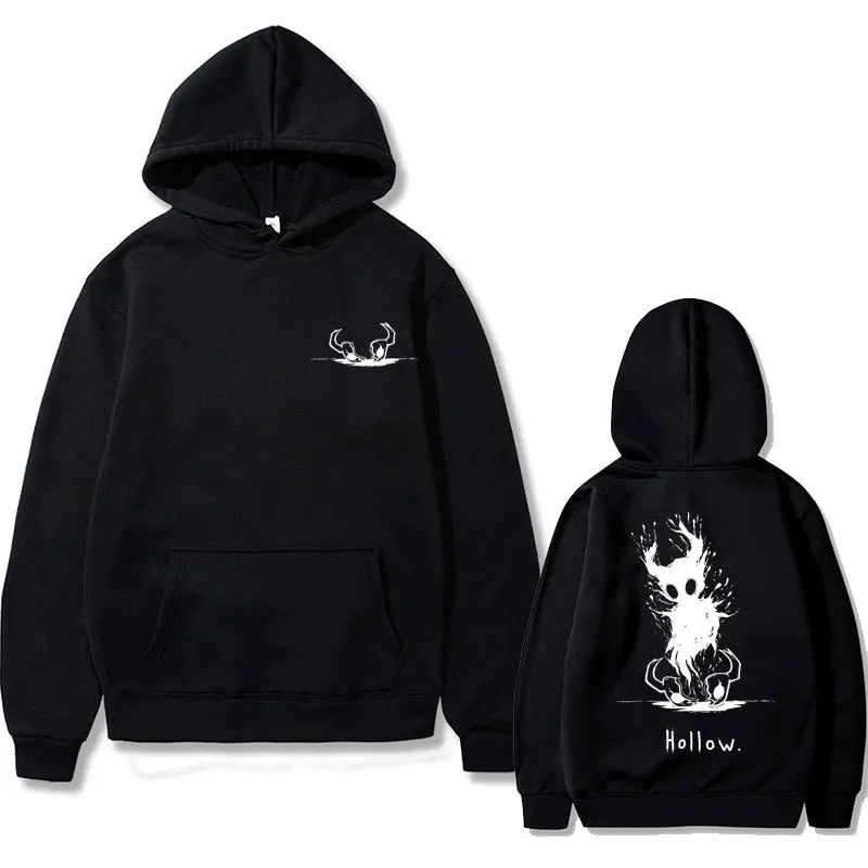 Autumn Cotton Men Women Hoodie Anime Cartoon Game Hollow Void Hollow Knight Print Sweatshirt Fashion Oversized Hooded Pullover