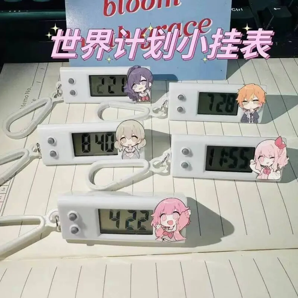 

Аниме проект Sekai Akiyama Mizuki косплей настольные цифровые часы студенческие электронные часы школьная сумка украшения