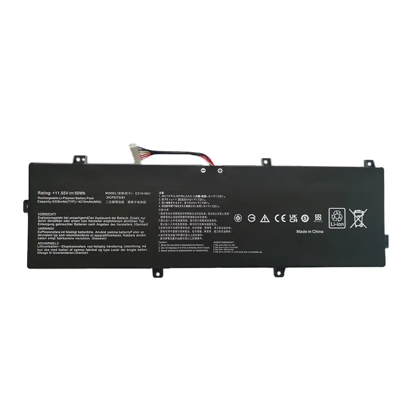 C31N1831 11.55V 4335mAh Laptop Battery for ASUS Zenbook 14 UX433FA UX433FN UX433FQ P3540FA P3548FA P574FA PE574FA PX574F