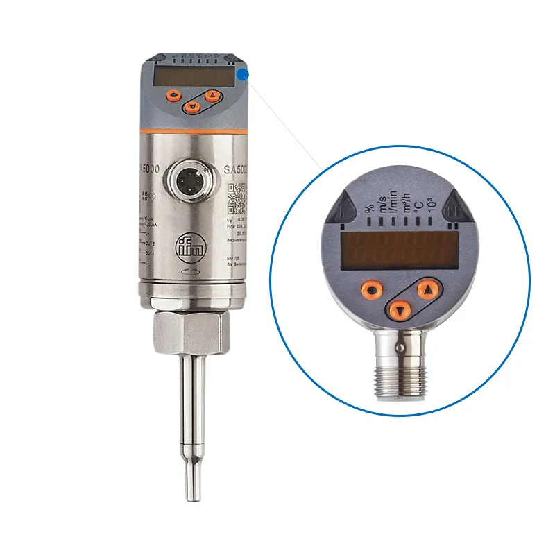 مستشعر التدفق IFM SA5000 Sa أجهزة استشعار التدفق الحراري مع عرض للسوائل