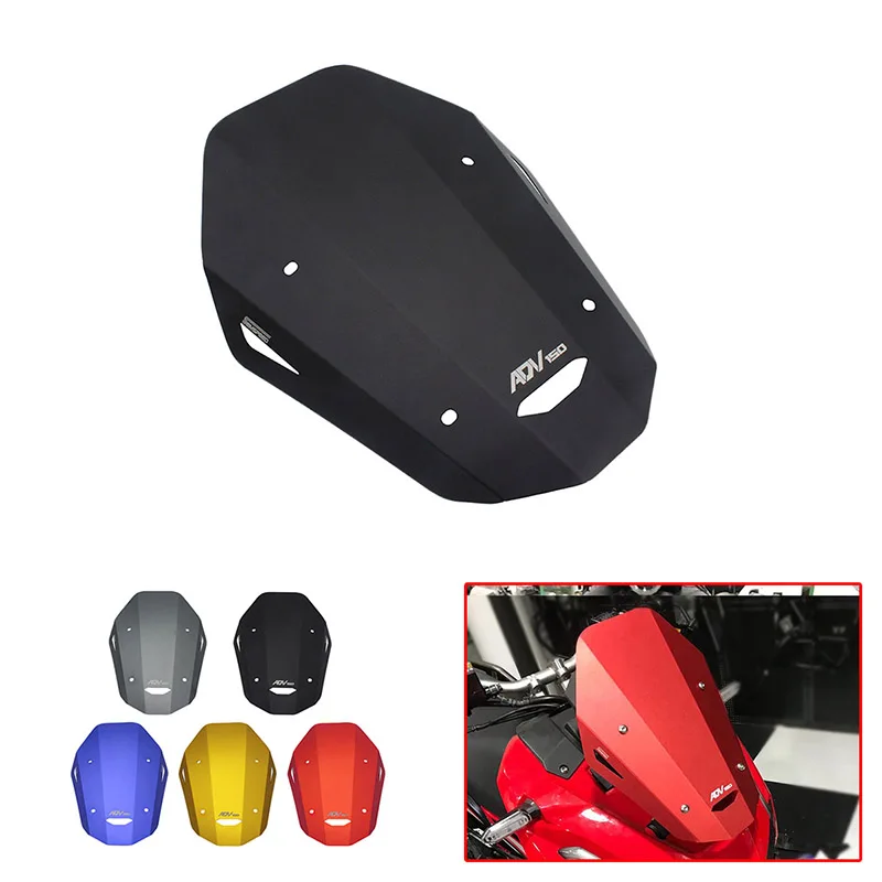 

SEMSPEED Motorcycle CNC Windscreens Wind Deflector For Honda ADV 150 Adv150 2019-2020 Windshield 5 Colors Motorcycle Accessories
