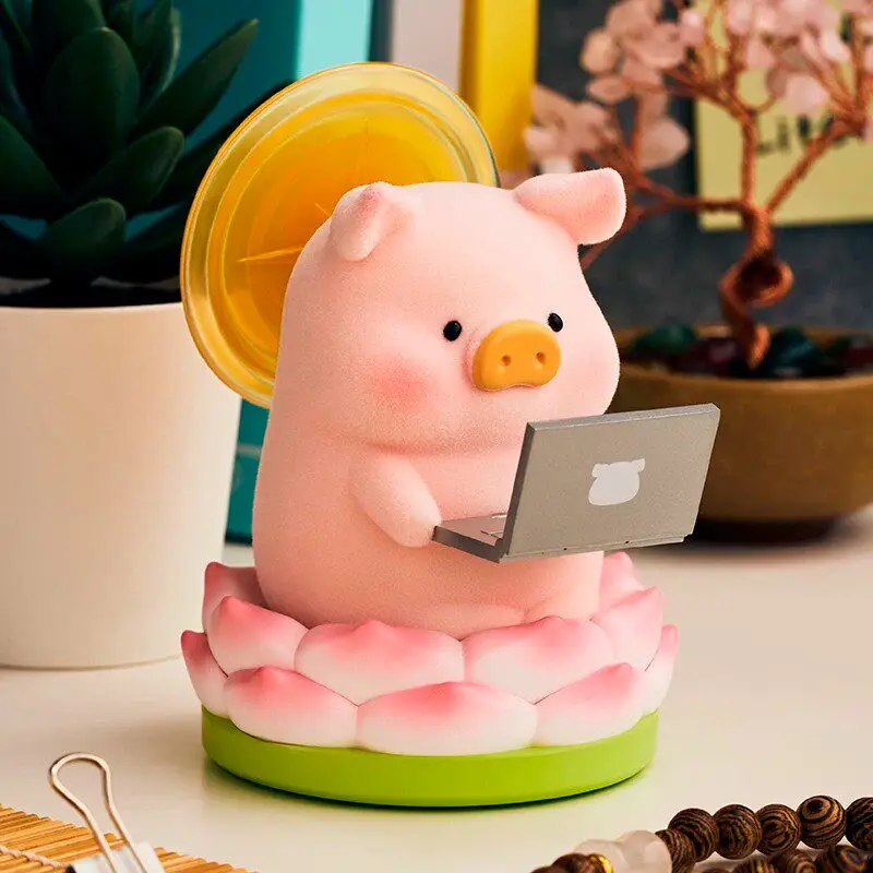 

The Lulu Piggy Office Series Blind Box Canned Pig Toy Kawaii Model Birthday Gift Girl Cute Holiday Ornament Collection