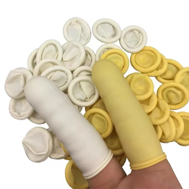 100pcs Anti Static Disposable Finger Guard Protective Dust Free Latex Non-slip Wear-resistant iPhone Repair Fingertip Tool