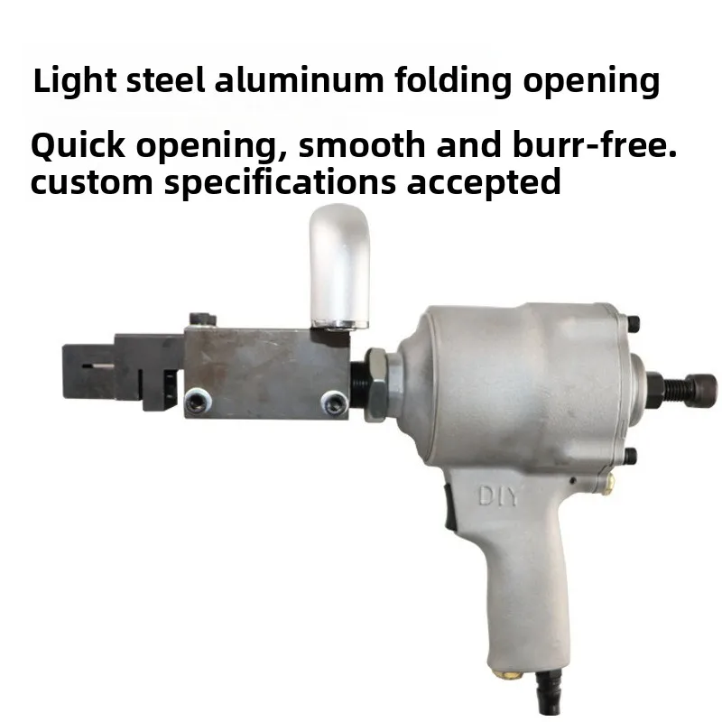 Pneumatic folding opener Metal plate square opening folding