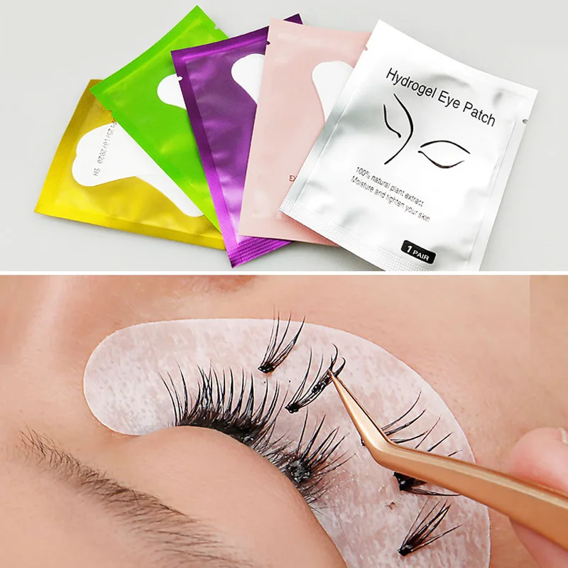 Patchs Autocollants en Papier pour Extension de Cils, Coussinets pour les Yeux Greffés, 50/100 Paires