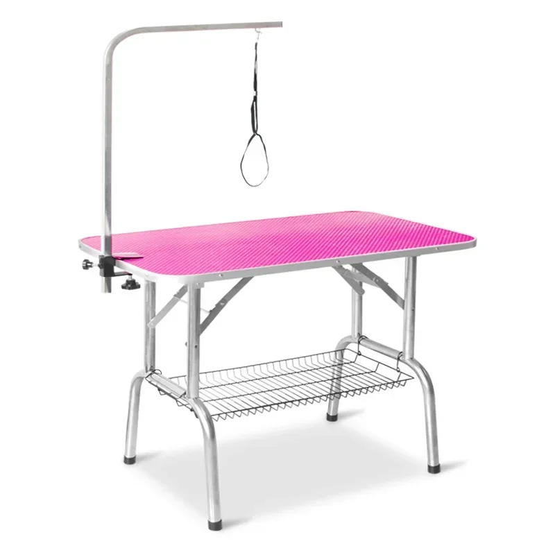 

Pet Grooming Table Dog Hair-cutting Fixed Frame Hair-blowing Household Folding Shelf Trimming Table Shower Beauty Table