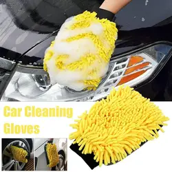 Car Wash Glove Coral Mitt Soft Anti-scratch For Car Wash Multifunction Thick Cleaning Glove Car Wax Detailing Car Brush Gloves