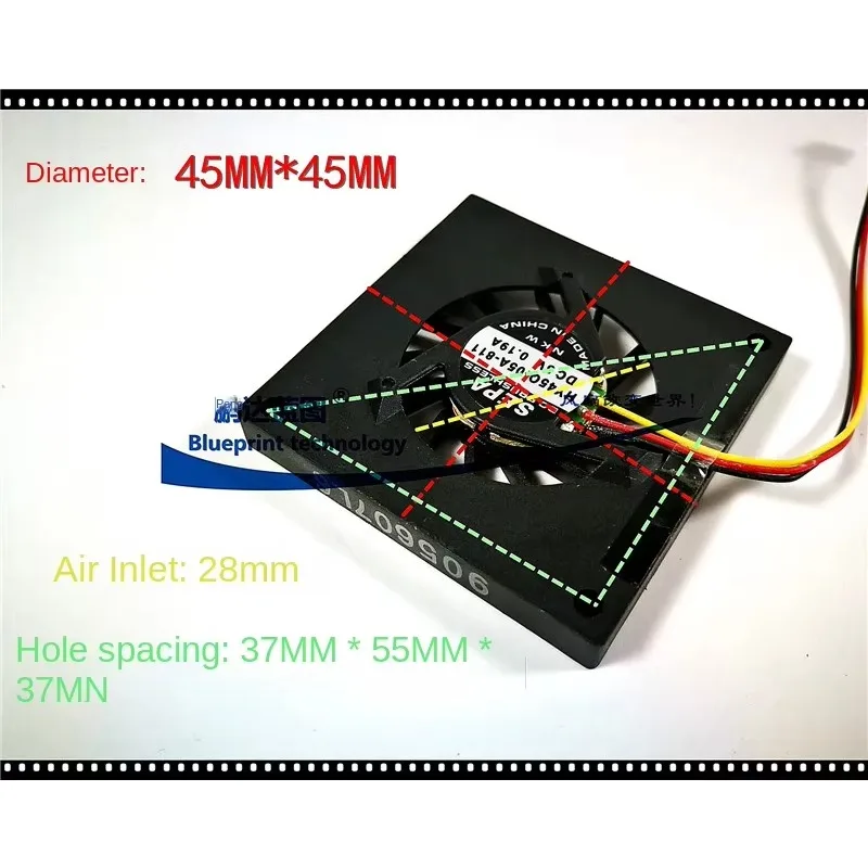 pa Silent SEPA HY45Q-05A-811 4506 4.5cm 5V Notebook Turbo Exhaust Frameless Fan